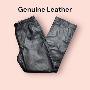 Valerie Stevens (EUC) Lined High Waist Genuin Buttery Soft Leather Pants Size 10
